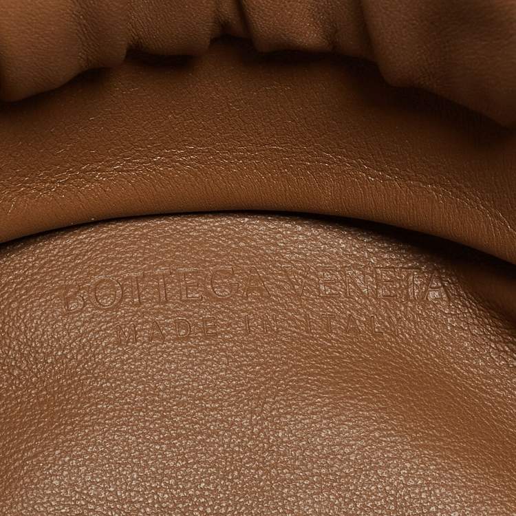 Pre Owned Bottega Veneta Brown Leather Chain Pouch Shoulder Bag