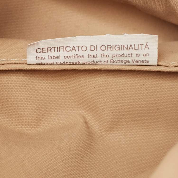 Pre Owned Bottega Veneta Yellow Leather Zip Pouch 