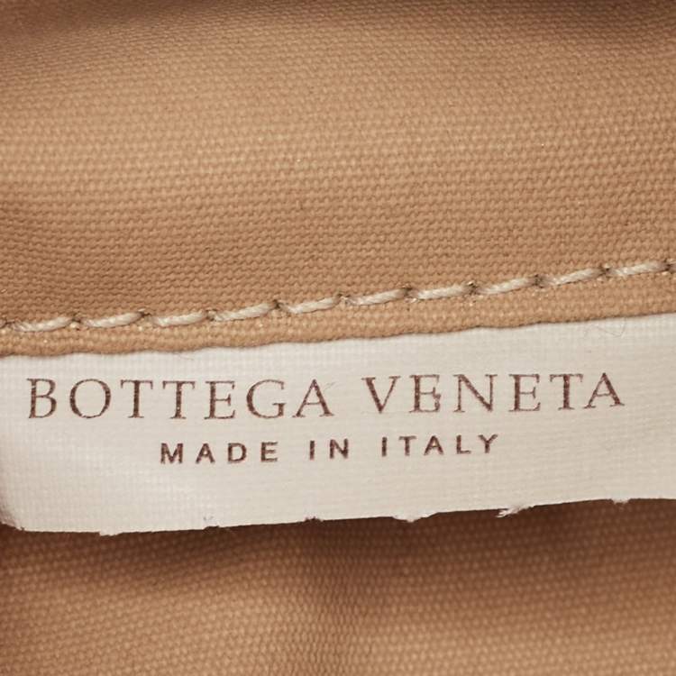 Pre Owned Bottega Veneta Yellow Leather Zip Pouch 
