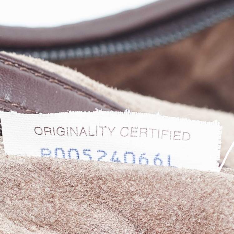 Pre Owned Bottega Veneta Brown Intrecciato Leather Large Veneta Hobo