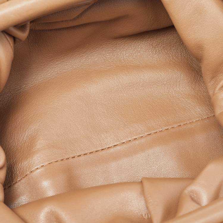 Pre Owned Bottega Veneta Brown Leather Mini The Pouch Bag