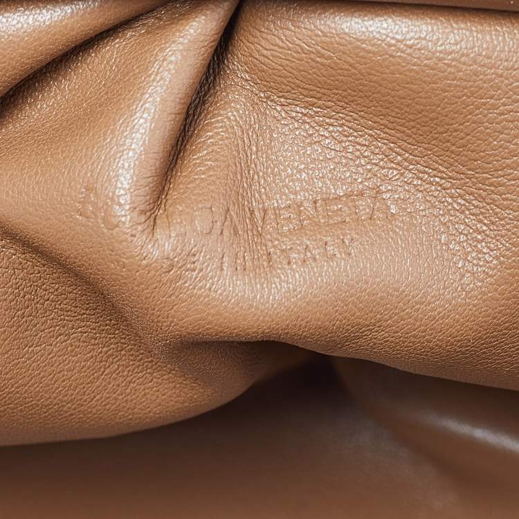 Pre Owned Bottega Veneta Brown Leather Mini The Pouch Bag