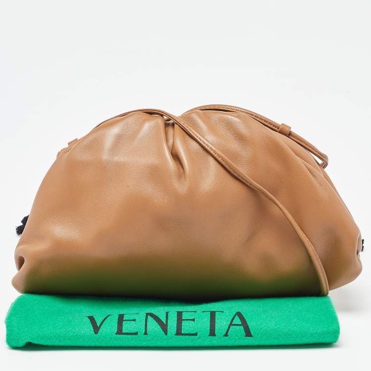 Pre Owned Bottega Veneta Brown Leather Mini The Pouch Bag