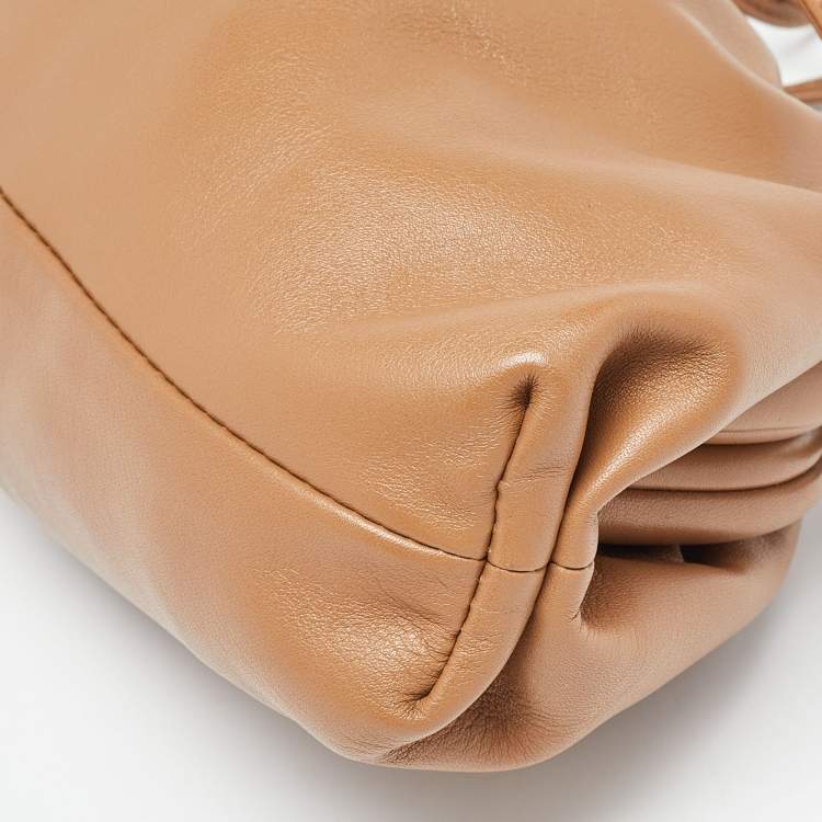 Pre Owned Bottega Veneta Brown Leather Mini The Pouch Bag