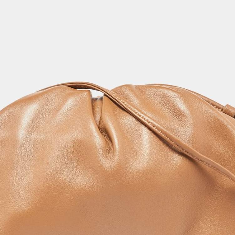 Pre Owned Bottega Veneta Brown Leather Mini The Pouch Bag