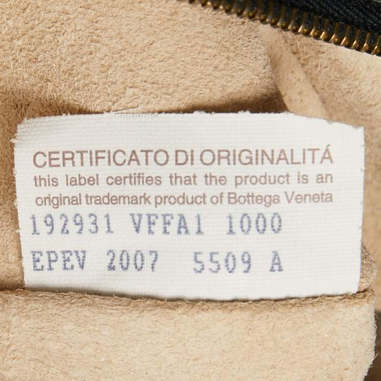 Pre Owned Bottega Veneta Black Intrecciato Leather Loop Bag