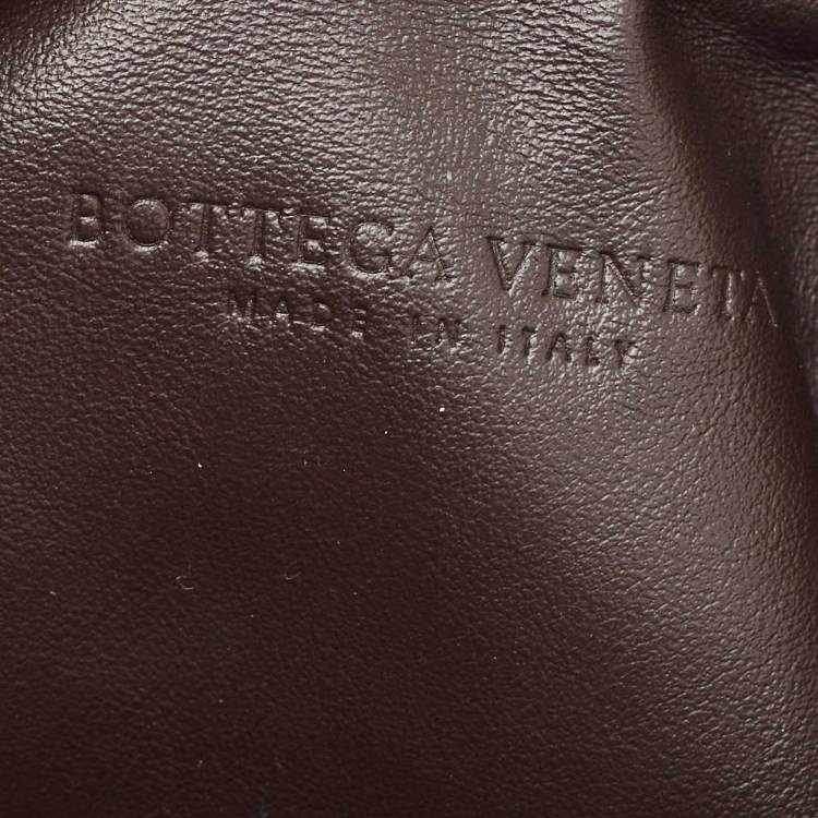 Pre Owned Bottega Veneta Dark Brown Leather Intrecciato Mini Jodie Top Handle Bag