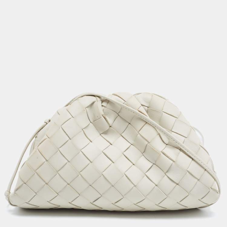 Bottega white online pouch