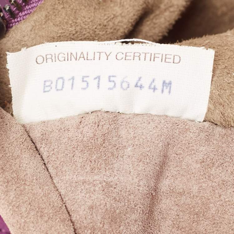Pre Owned Bottega Veneta Purple Intrecciato Leather Large Veneta Hobo