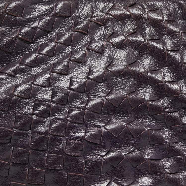 Pre Owned  Bottega Veneta Purple Intrecciato Leather Tote