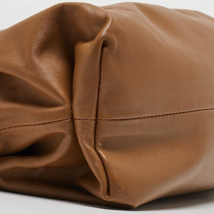 Pre Owned Bottega Veneta Brown Leather The Chain Pouch Bag