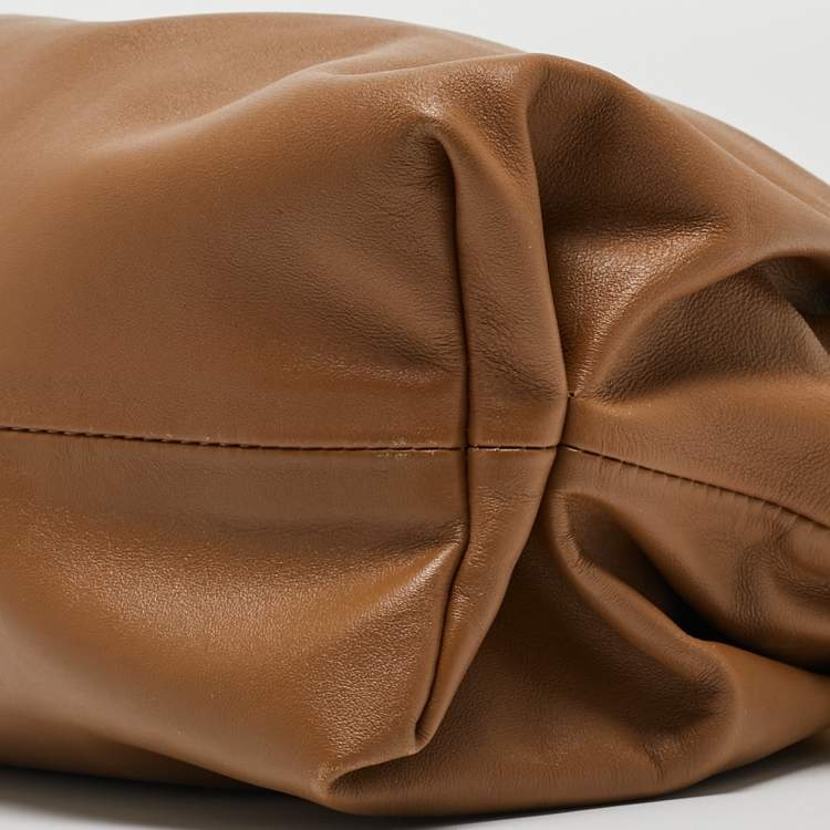 Pre Owned Bottega Veneta Brown Leather The Chain Pouch Bag
