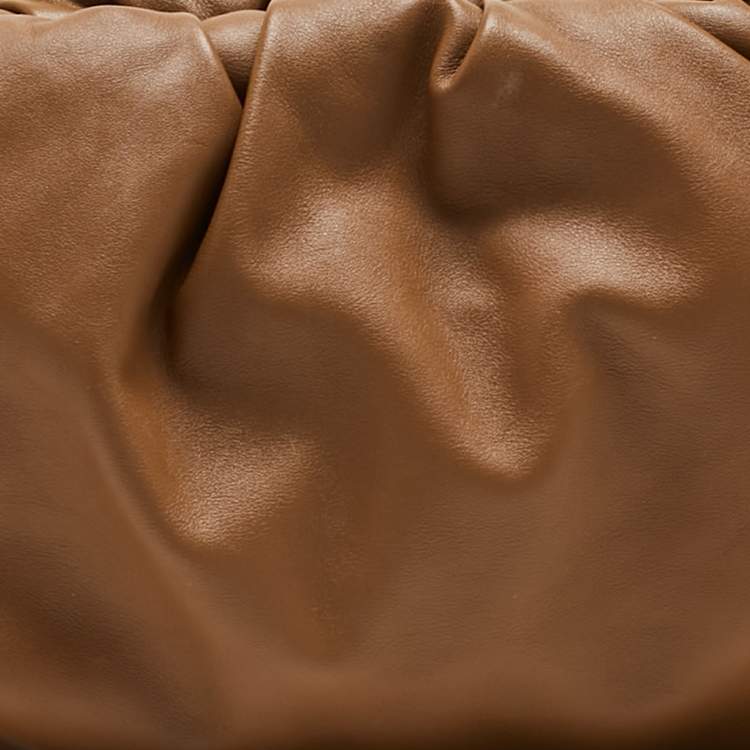 Pre Owned Bottega Veneta Brown Leather The Chain Pouch Bag