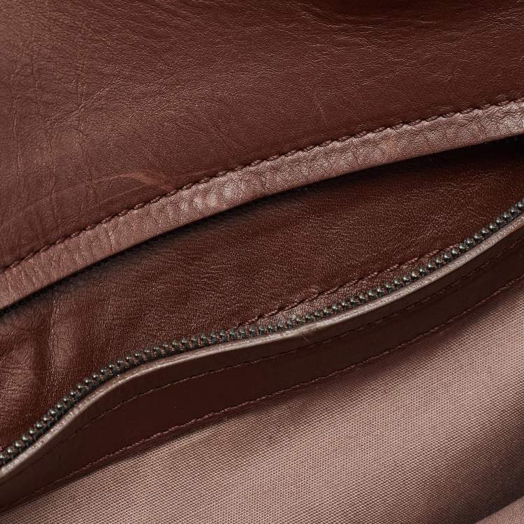 Pre Owned Bottega Veneta Brown/Black Intrecciato Leather Tote