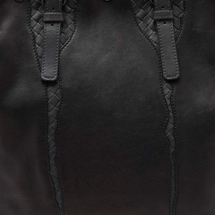 Pre Owned Bottega Veneta Multicolor Leather Shopper Tote