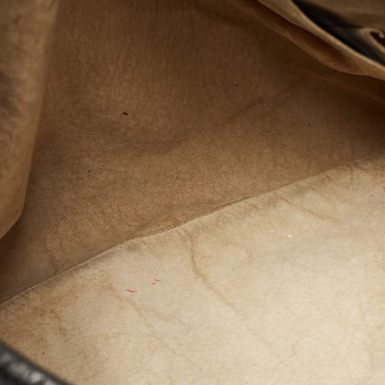 Pre Owned Bottega Veneta Black Intrecciato Leather Large Belly Hobo