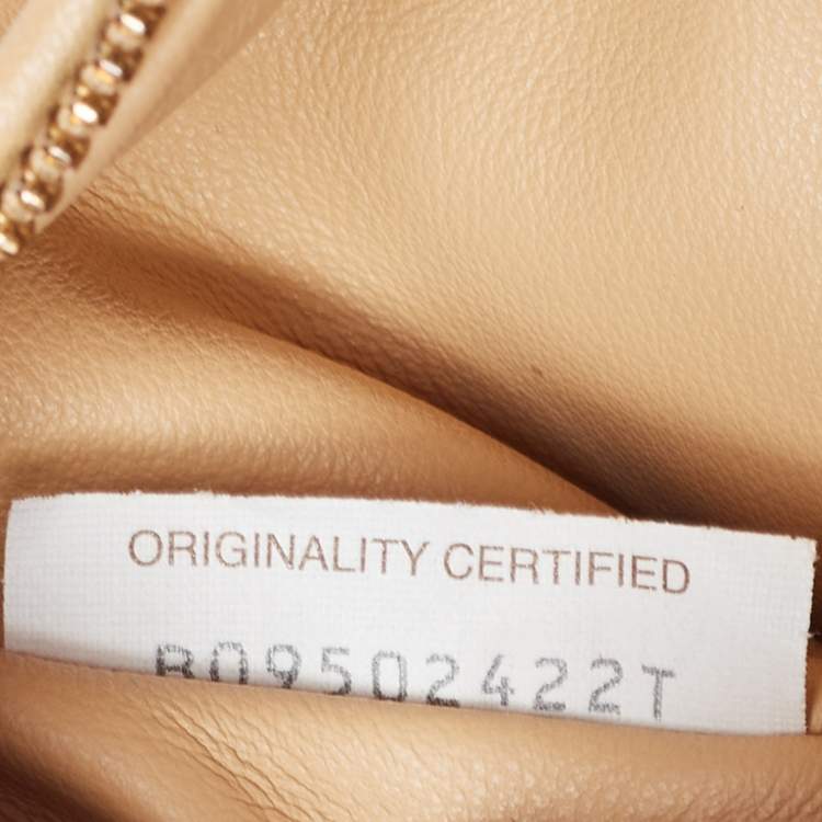 مملوكة �مسبقًا Bottega Veneta Beige Intrecciato Leather Mini Jodie Hobo