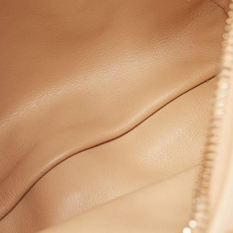 مملوكة مسبقًا Bottega Veneta Beige Intrecciato Leather Mini Jodie Hobo