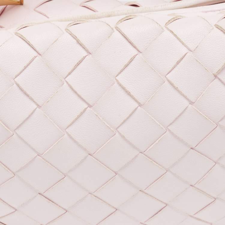 Pre Owned Bottega Veneta Blush Pink Intrecciato Leather Mini Jodie Hobo