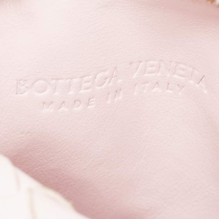 Pre Owned Bottega Veneta Blush Pink Intrecciato Leather Mini Jodie Hobo