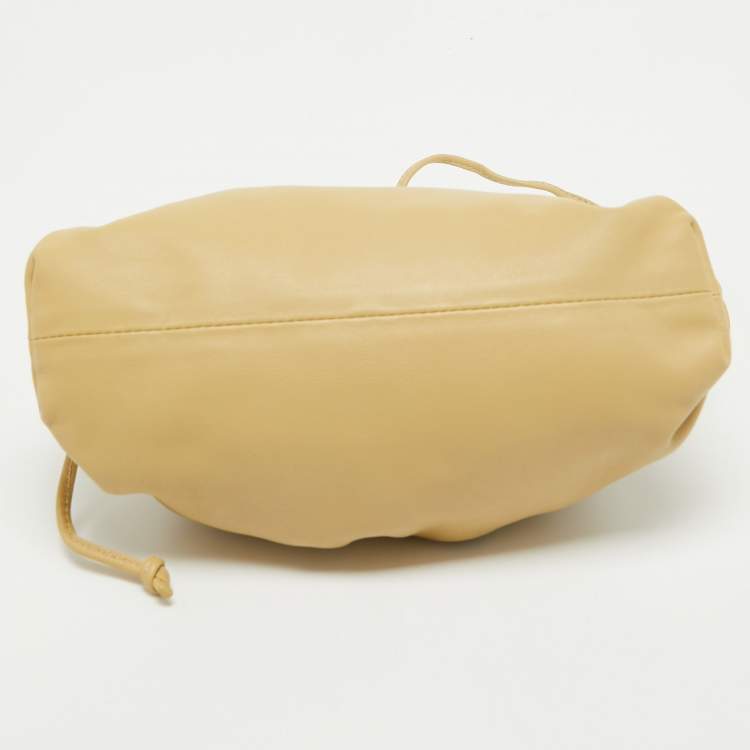 Pre Owned Bottega Veneta Porridge Leather Mini The Pouch Bag