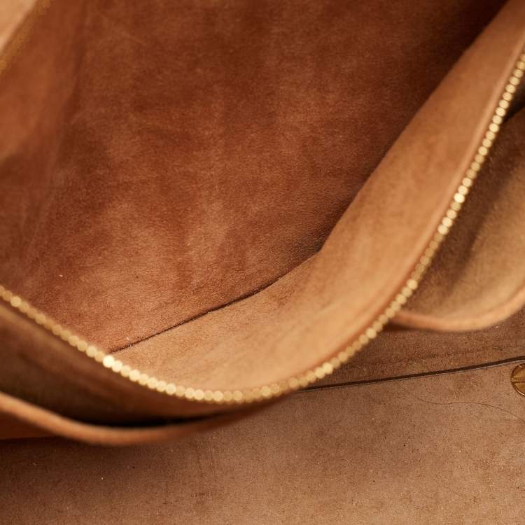 Pre Owned Bottega Veneta Mustard Leather Arco Tote