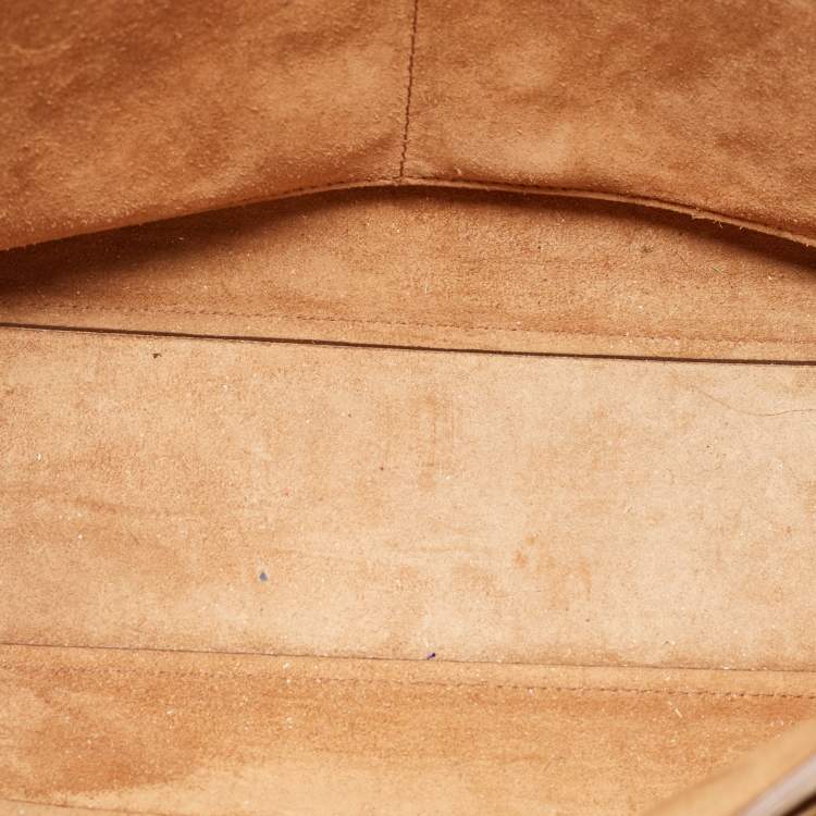 Pre Owned Bottega Veneta Mustard Leather Arco Tote