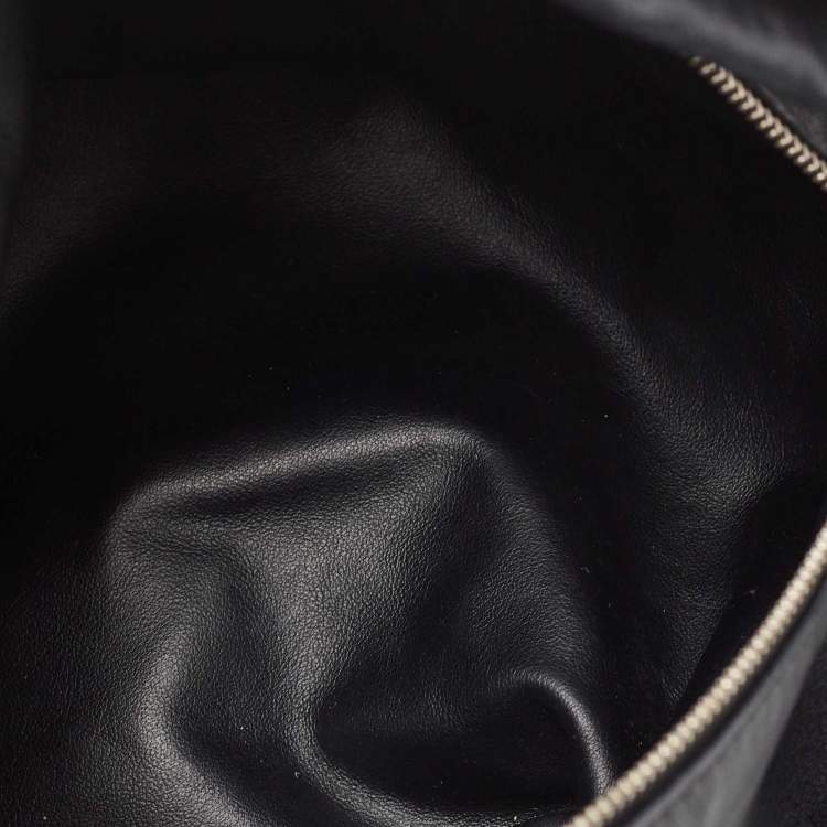 Pre Owned Bottega Veneta Black Mini Double Knot Hobo