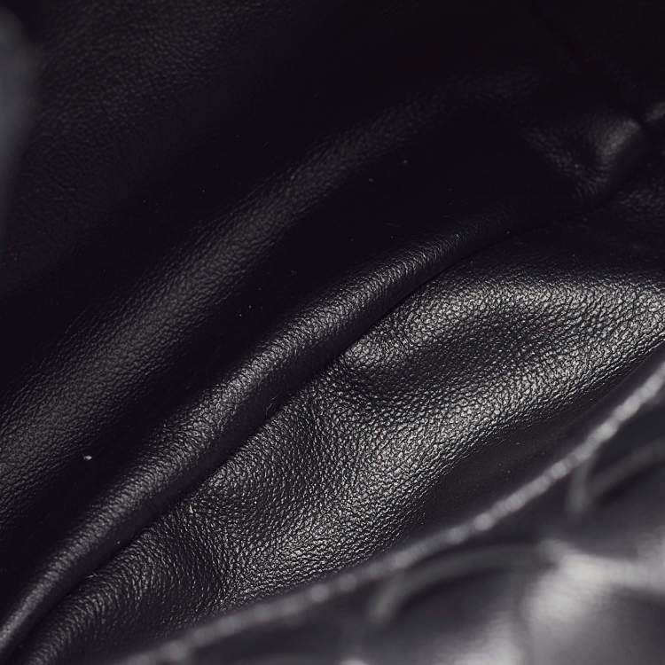 Pre Owned Bottega Veneta Black Intrecciato Leather Mini BV Jodie Hobo