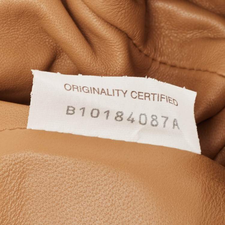 Pre Owned Bottega Veneta Tan Intrecciato Leather Mini The Pouch Bag