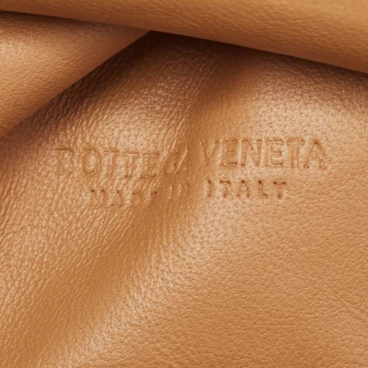 Pre Owned Bottega Veneta Tan Intrecciato Leather Mini The Pouch Bag