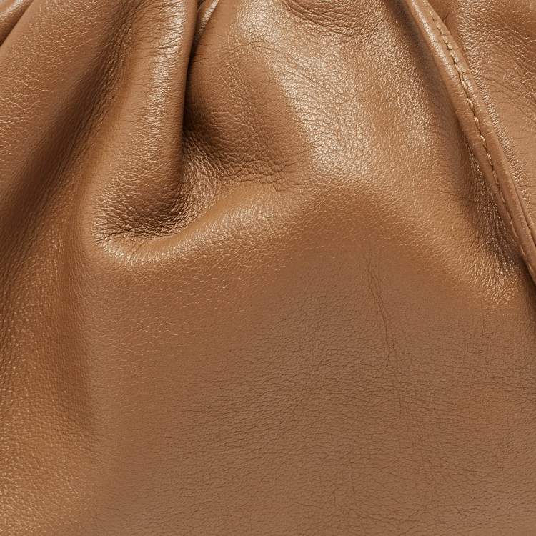 Pre Owned Bottega Veneta Brown Leather Mini The Pouch Bag