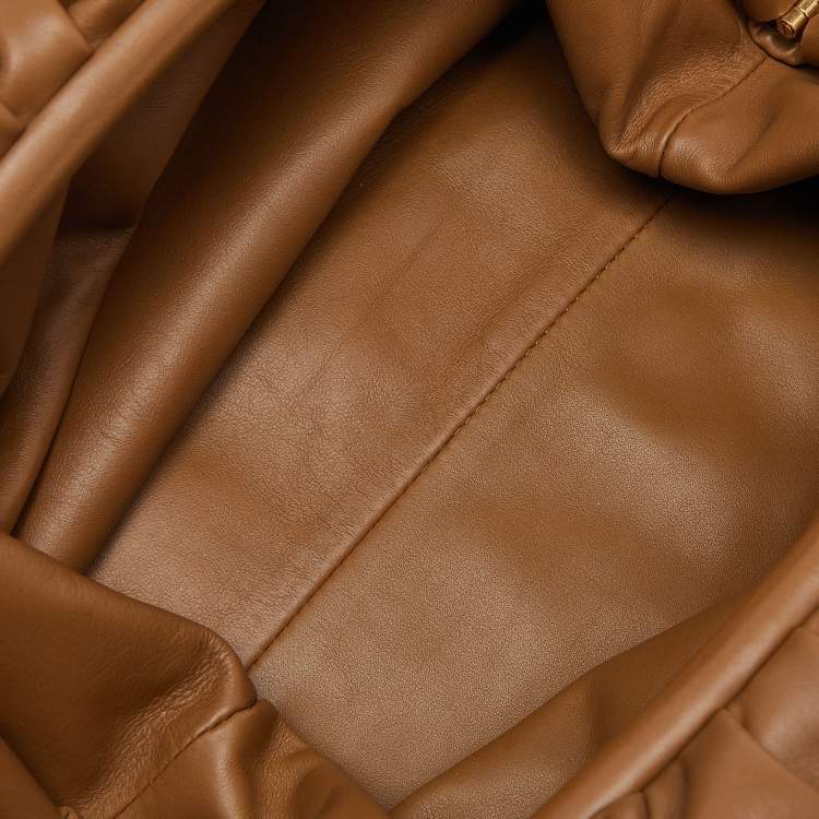Pre Owned Bottega Veneta Brown Leather The Pouch Clutch