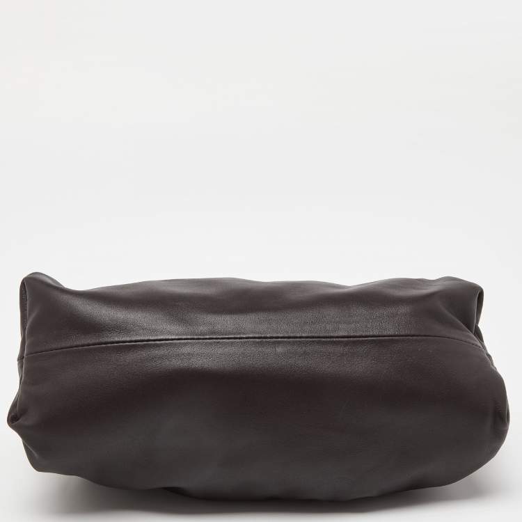 Pre Owned Bottega Veneta Brown Leather The Chain Pouch Bag