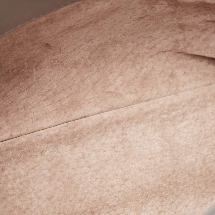 Pre Owned Bottega Veneta Grey Intrecciato Leather Small Olimpia Shoulder Bag