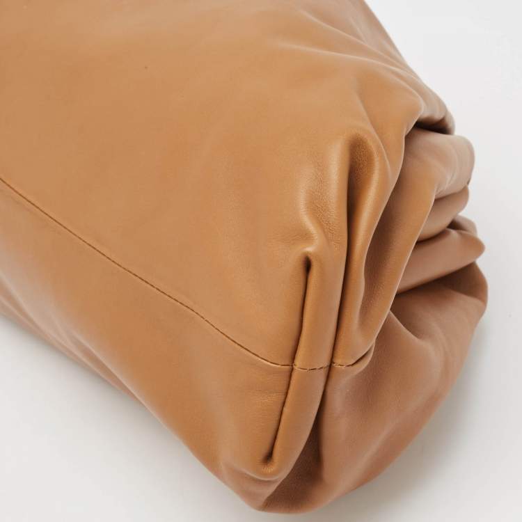 Pre Owned Bottega Veneta Brown Leather Classic The Pouch Clutch
