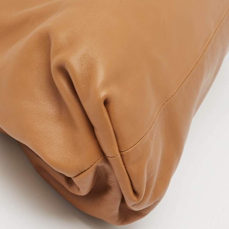 Pre Owned Bottega Veneta Brown Leather Classic The Pouch Clutch