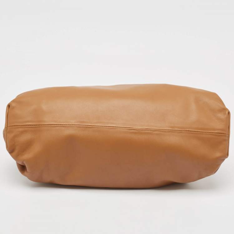 Pre Owned Bottega Veneta Brown Leather Classic The Pouch Clutch