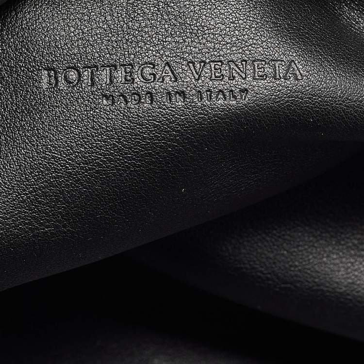 Pre Owned Bottega Veneta Black Leather Classic Pouch