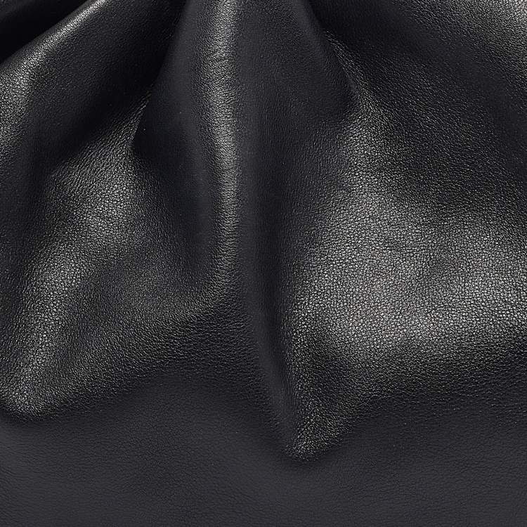 Pre Owned Bottega Veneta Black Leather Classic Pouch