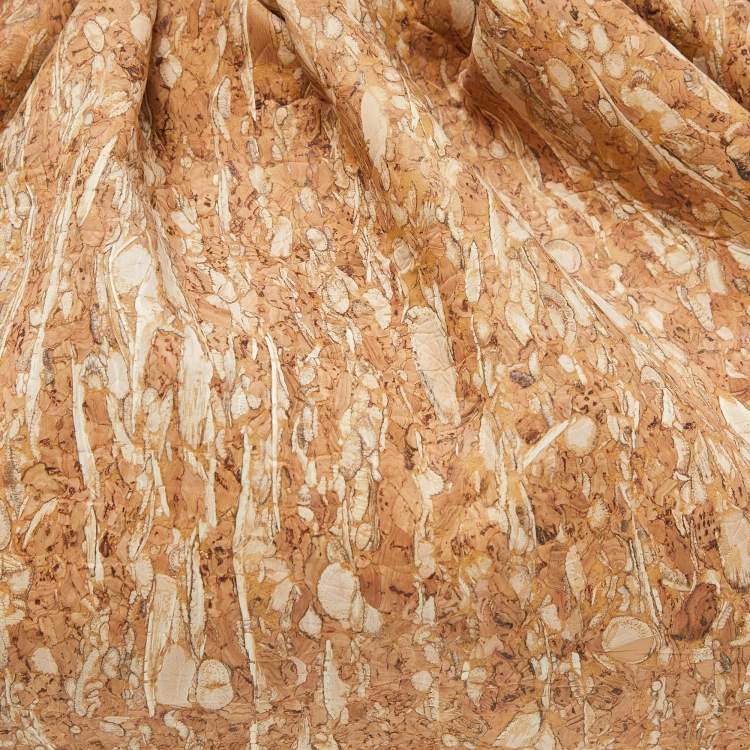 Pre Owned Bottega Veneta Beige Leather The Cork Pouch Clutch