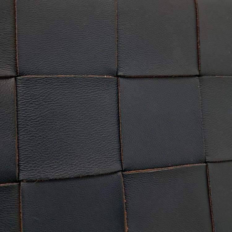Pre Owned Bottega Veneta Teal Leather Mini Crossbody Bag