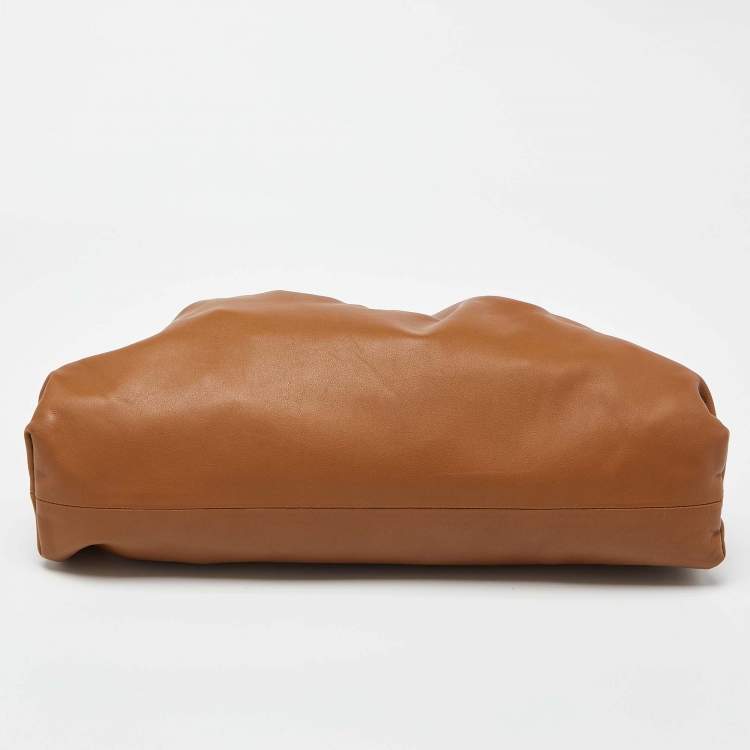 Pre Owned Bottega Veneta Brown Leather The Pouch Clutch