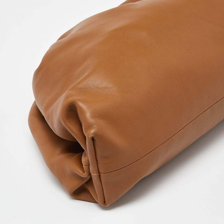 Pre Owned Bottega Veneta Brown Leather The Pouch Clutch