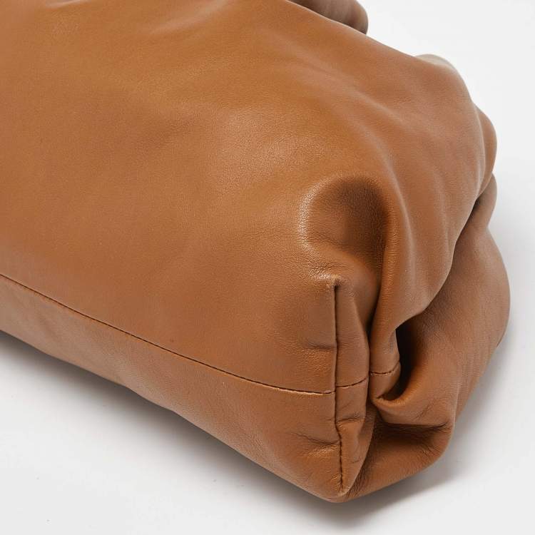 Pre Owned Bottega Veneta Brown Leather The Pouch Clutch