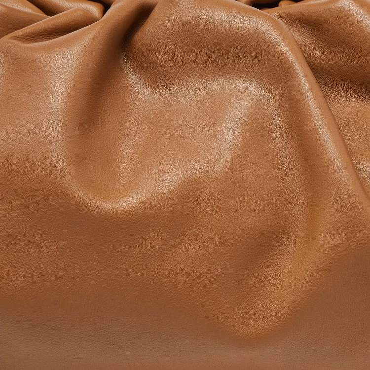 Pre Owned Bottega Veneta Brown Leather The Pouch Clutch