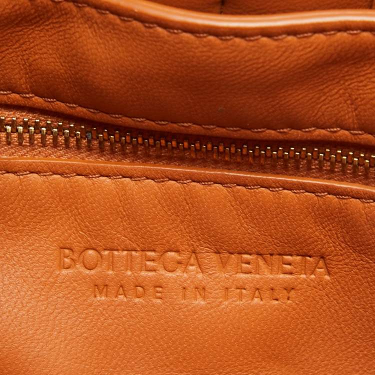 Pre Owned Bottega Veneta Brown Padded Leather Chain Cassette Shoulder Bag