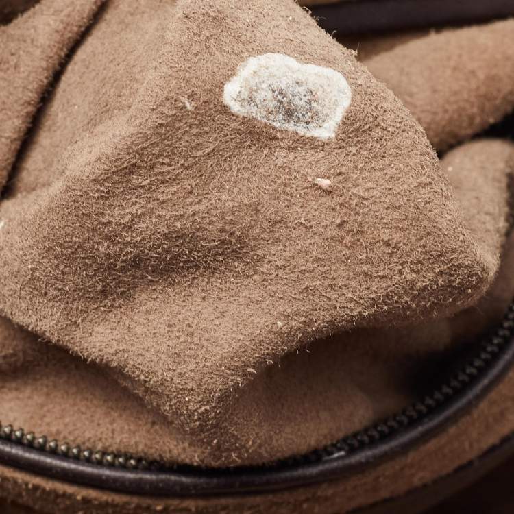 Pre Owned Bottega Veneta Muave Intrecciato Leather Nodini Crossbody Bag