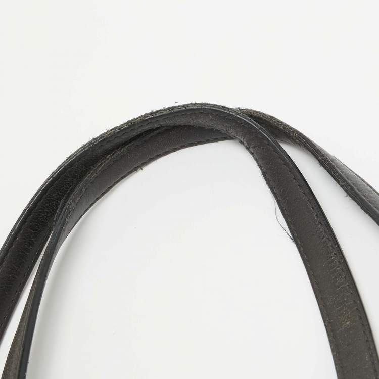Pre Owned Bottega Veneta Black Intrecciato Leather Cesta Tote