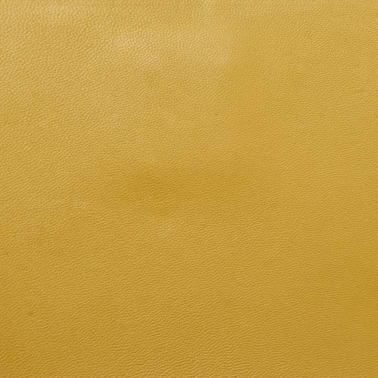 Pre Owned Bottega Veneta Light Yellow Intrecciato Leather Mini Runway Shoulder Bag